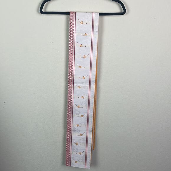 NWOT Vintage Japanese silk reversible Yukata kimono Obi belt - Picture 6 of 8